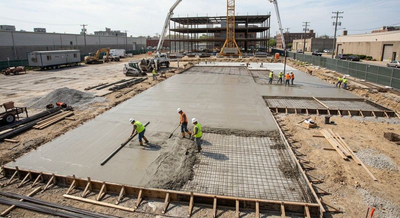 Commercial Slab Construction in Fargo, ND