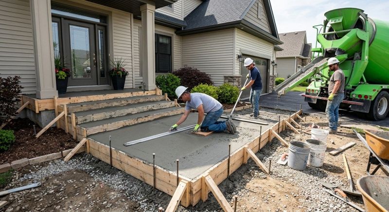 Concrete Porch Construction in Denver, CO